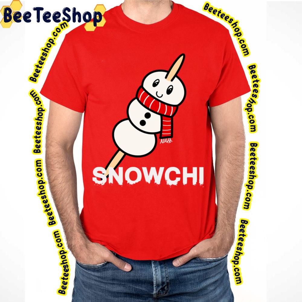 Snowchi Mochi Japanese Kawaii Snowman Christmas Trending Unisex T-Shirt