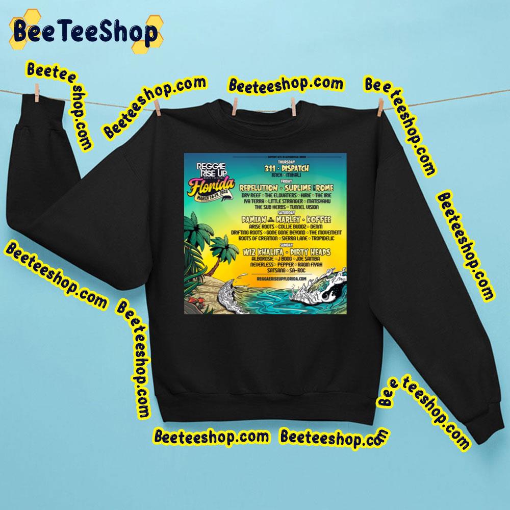 Sublime With Romeflorida 2023 Reggae Rise Up Music Festival Trending Unisex Sweatshirt