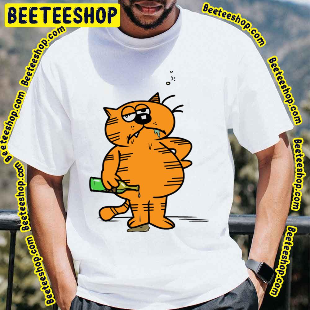 The Other Fat Cat Heathcliff Drunk Trending Unisex T-Shirt