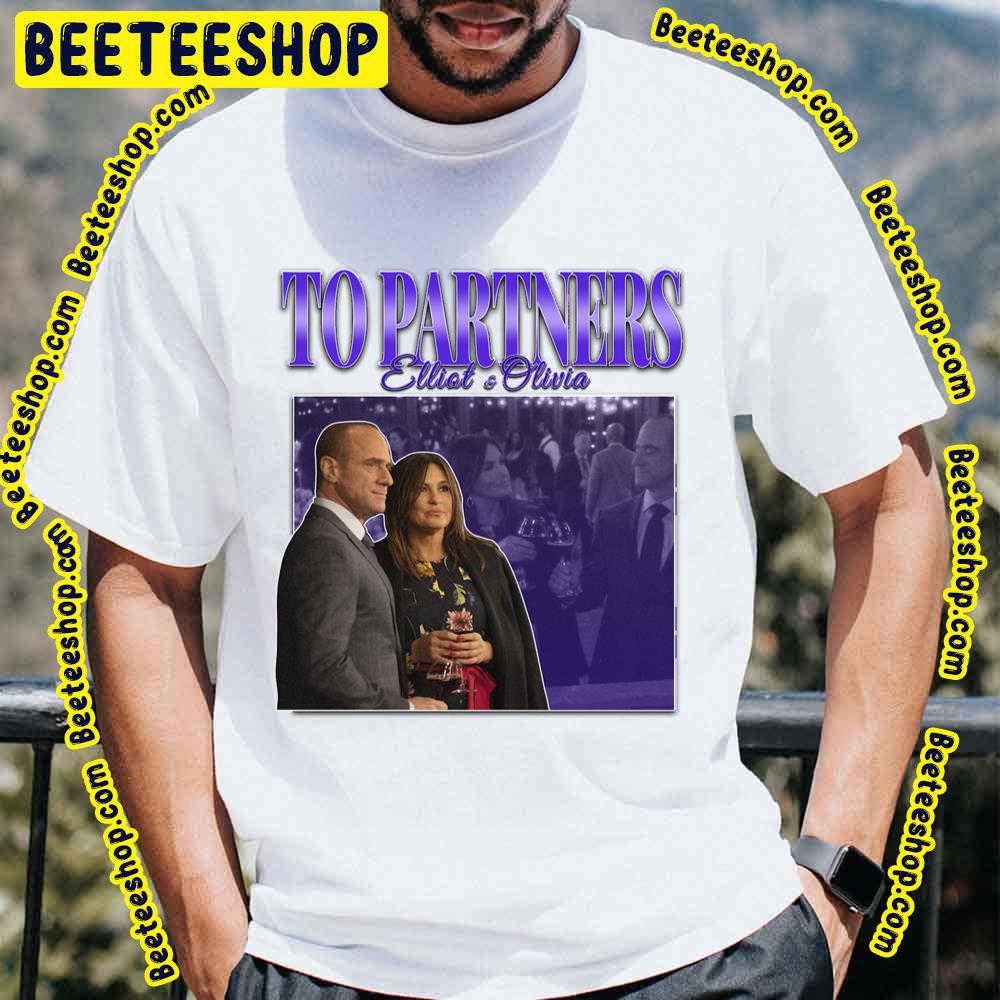 To Partners EO Bensler Olivia Benson Elliot Stabler 90s Inspired Vintage Homage Trending Unisex T-Shirt