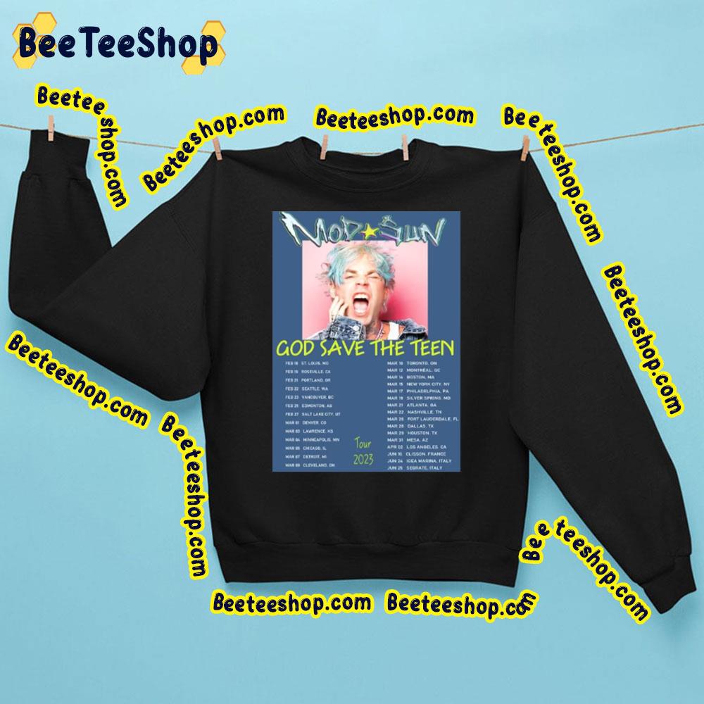 Tour 2023 Mod Sun God Save The Teen Trending Unisex Sweatshirt