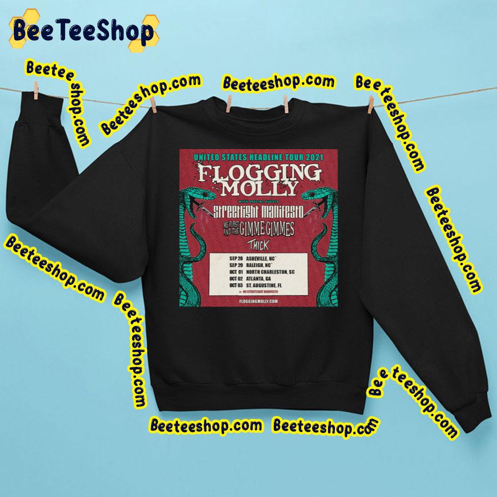 United States Headline Tour 2021 Flogging Molly Trending Unisex Sweatshirt