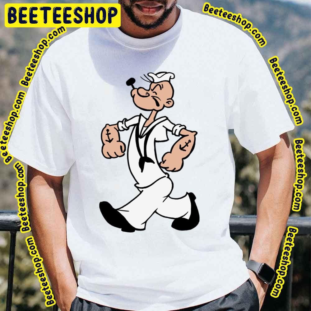 White Clother Popeye The Sailor Man Trending Unisex T-Shirt