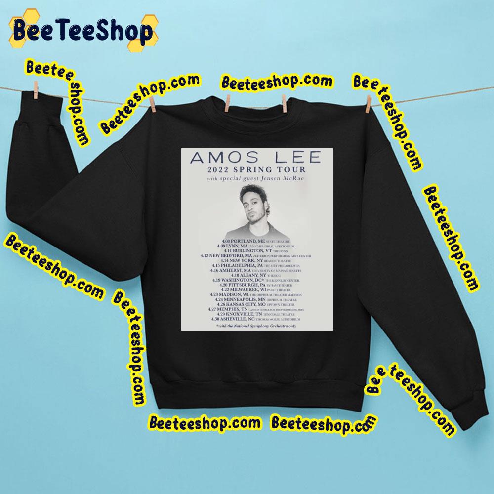 2022 Spring Tour Amos Lee Unisex Sweatshirt