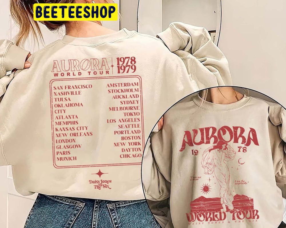 Aurora World Tour Daisy Jones & The Six Double Side Trending Unisex Sweatshirt