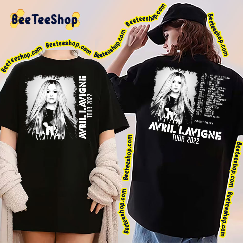 Avril Lavigne Tour 2022 Double Side Double Side Trending Unisex Shirt