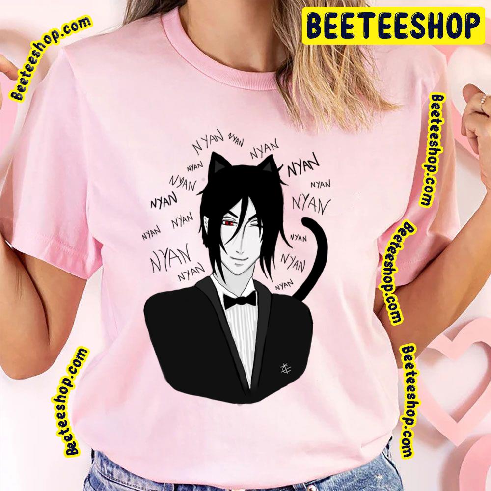 Bassy Cat Black Butler Fan Art Kuroshitsuji Trending Unisex T-Shirt