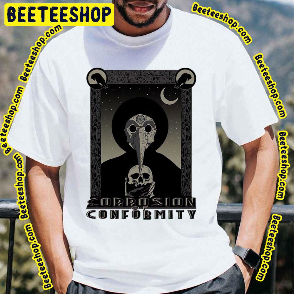 Black And White Skull And Crow Corrosion Of Conformity Trending Unisex T-Shirt