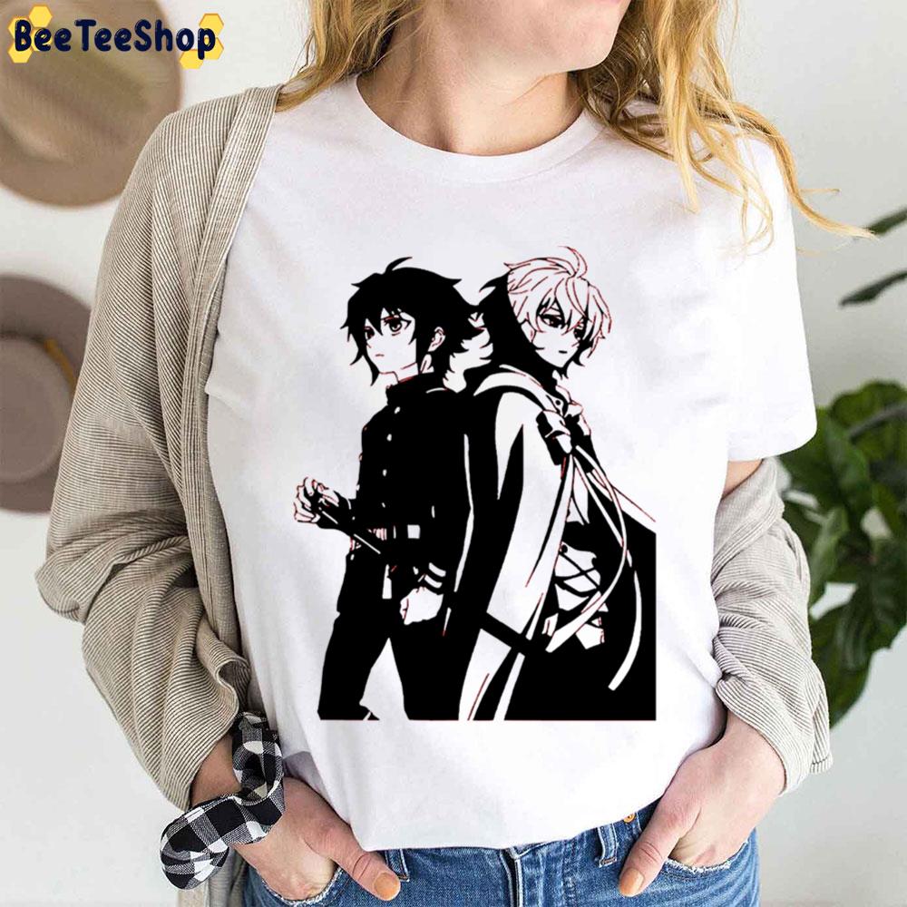 Black Art Yuu And Mika Owari No Seraph Trending Unisex T-Shirt