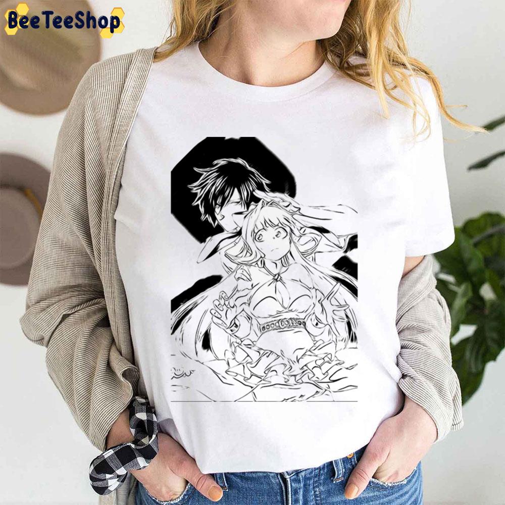 Black Line Shinchou Yuushacautious Hero Ryuuguuin Seiya And Ristarte Trending Unisex T-Shirt