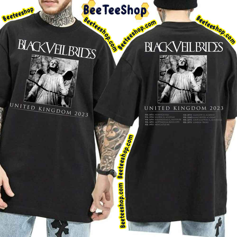 Black Veil Brides United Kingdom 2023 Double Side Double Side Trending Unisex Shirt