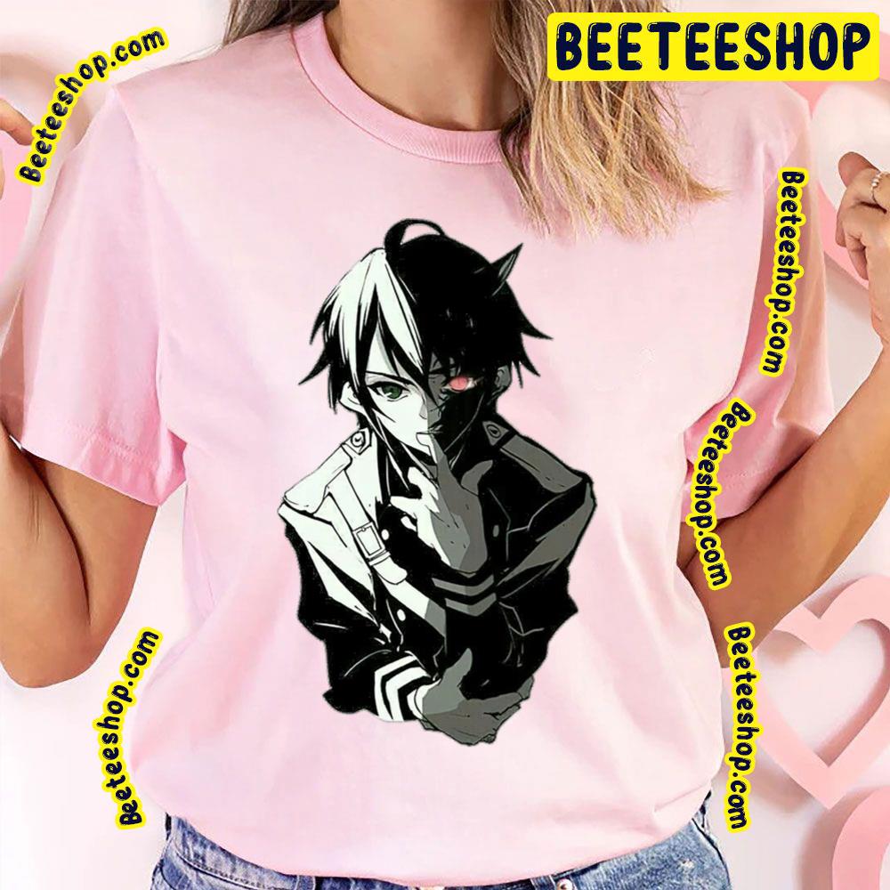 Black White Art Yuichiro Hyakuya Owari No Seraph Trending Unisex T-Shirt