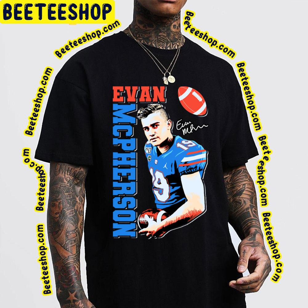 Blue Vintage Evan Mcpherson Signature Football Trending Unisex T-Shirt