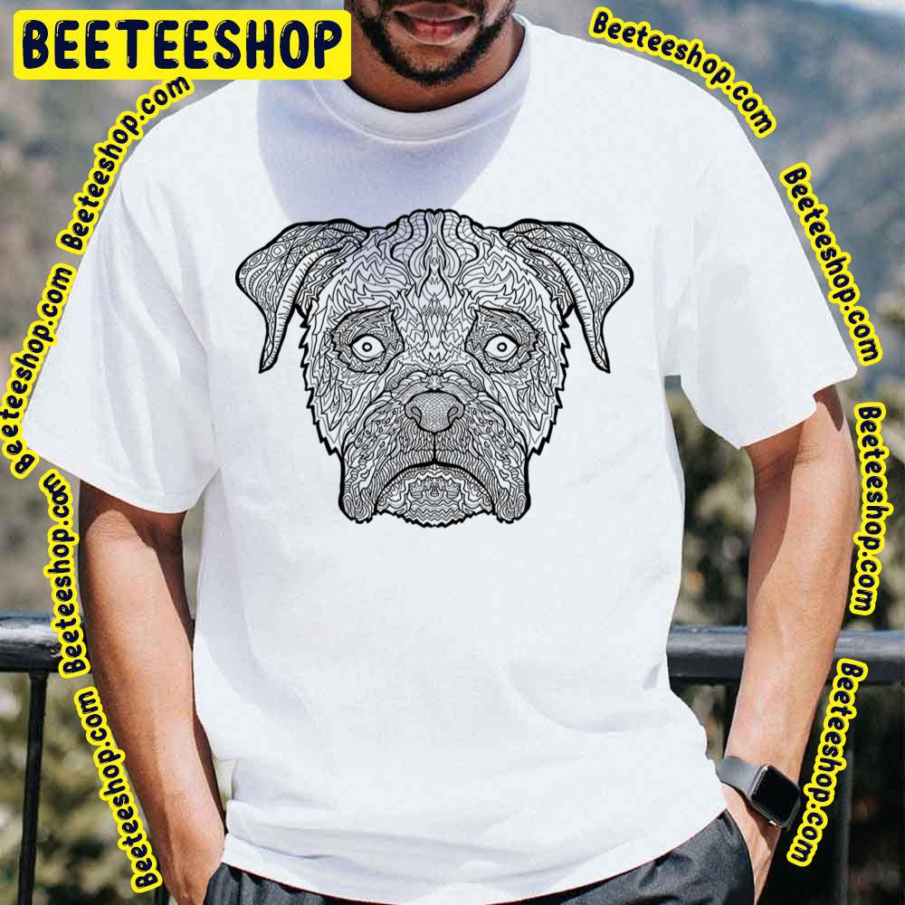 Boxer Dog Detailed Dogs Illustration Trending Unisex T-Shirt