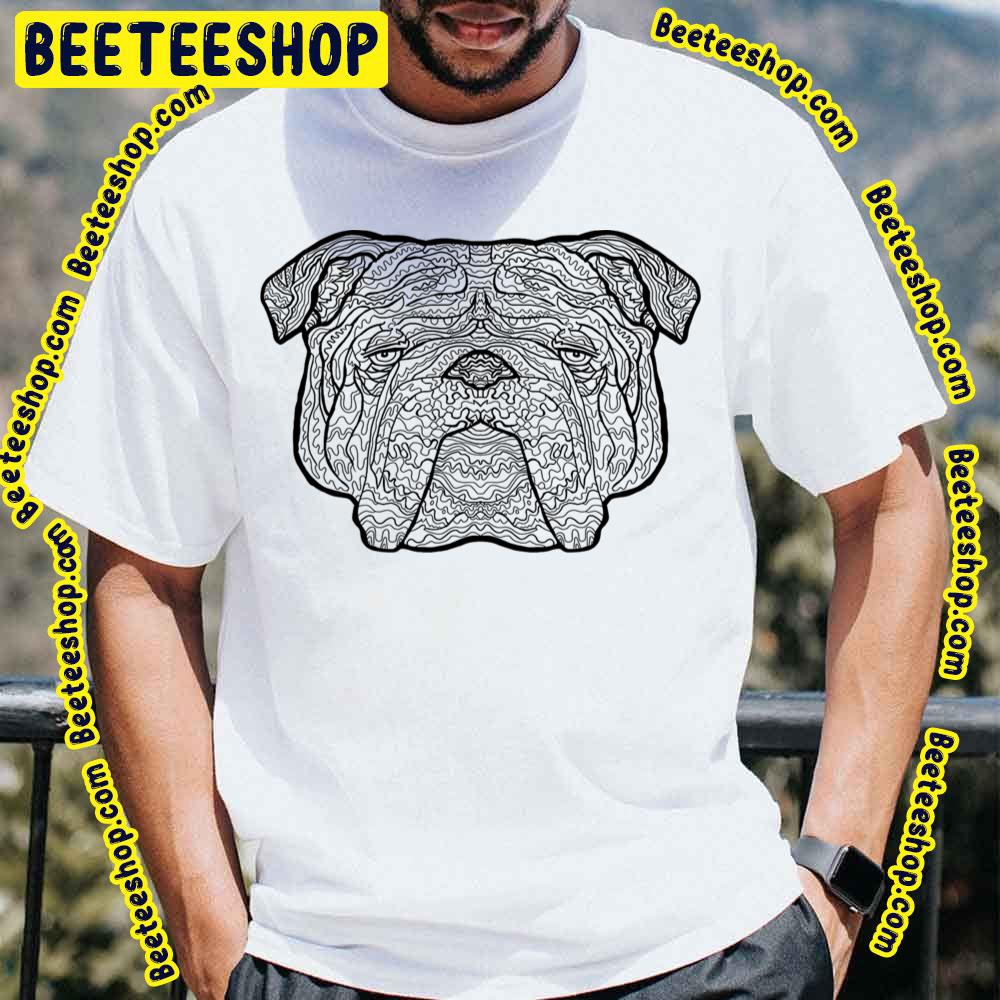 British Bulldog Detailed Dogs Illustration Trending Unisex T-Shirt