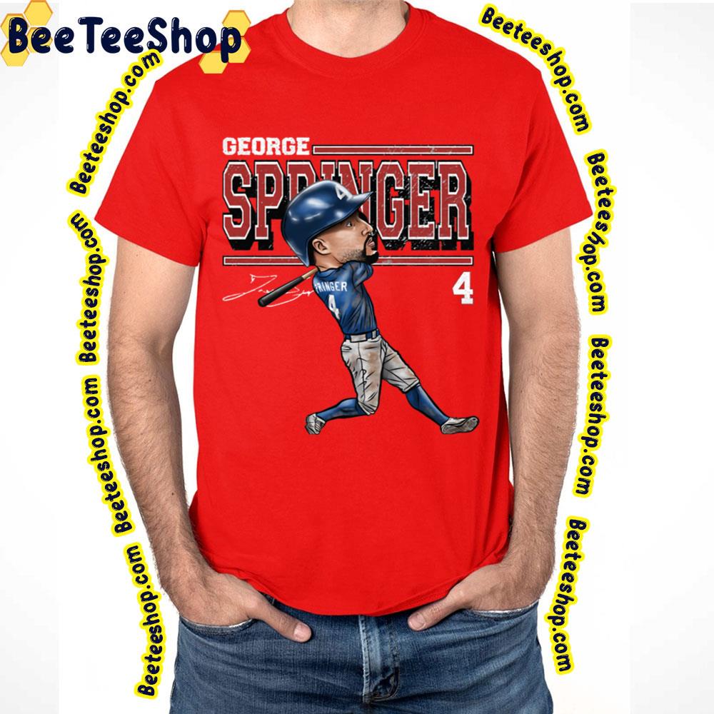 Cartoon George Springer Signature Baseball Trending Unisex T-Shirt