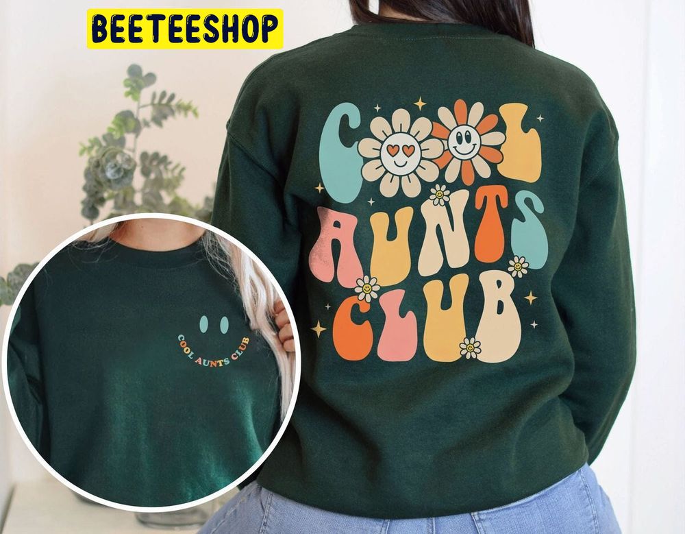 Cool Aunt Club Vintage Double Side Trending Unisex Sweatshirt