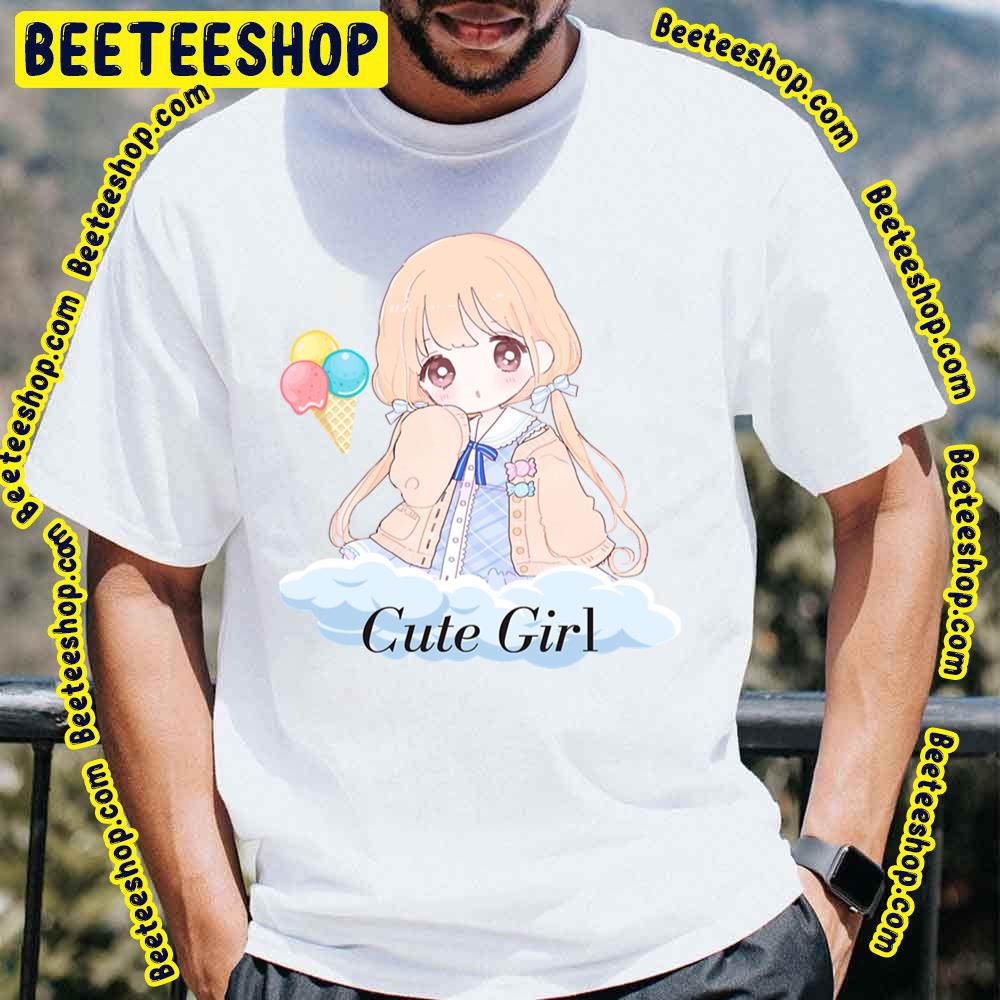 Cute Girl On Cloud Pikamee Trending Unisex T-Shirt