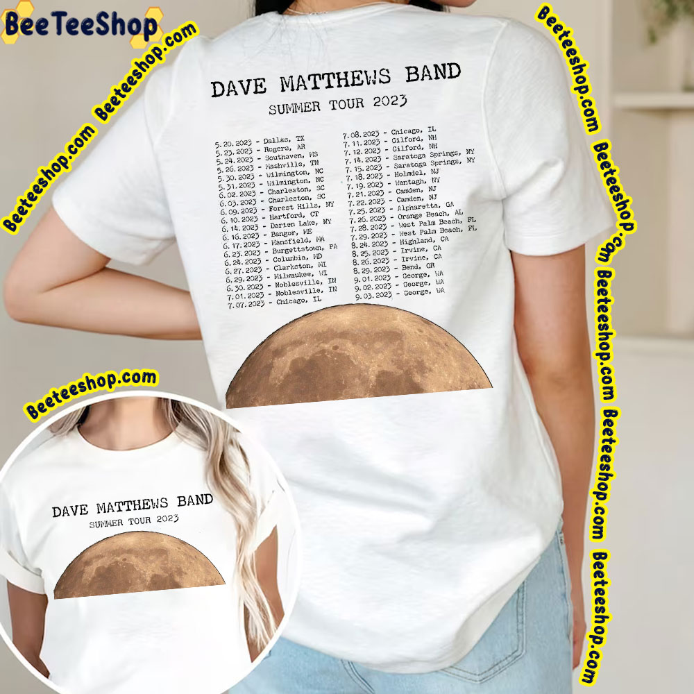 Dave Matthews Band Summer Tour 2023 Double Sied Double Side Trending Unisex Shirt