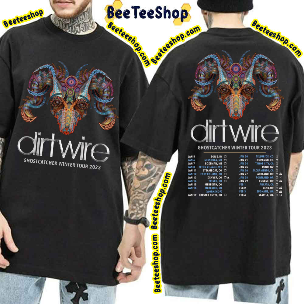 Dirtwire Ghostcatcher Winter Tour 2023 Double Side Trending Unisex Shirt