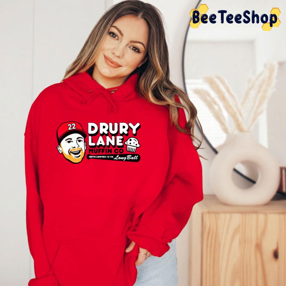 Cincy Shirts - Do you know the muffin man? Who lives on Drury Lane? ⚾  Get your own official Brandon Drury Drury Lane Muffin Co. tee from  cincyshirts.com now!