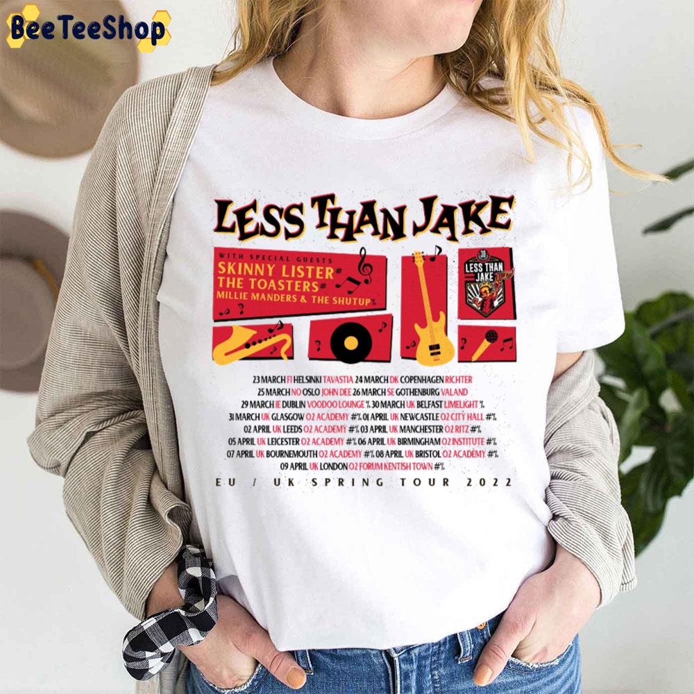 Eu Uk Spring Tour 2022 Less Than Jake Unisex T-Shirt