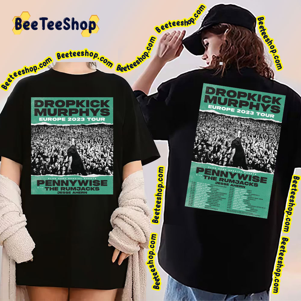 Europe Tour 2023 Dropkick Murphys Double Side Double Side Trending Unisex Shirt