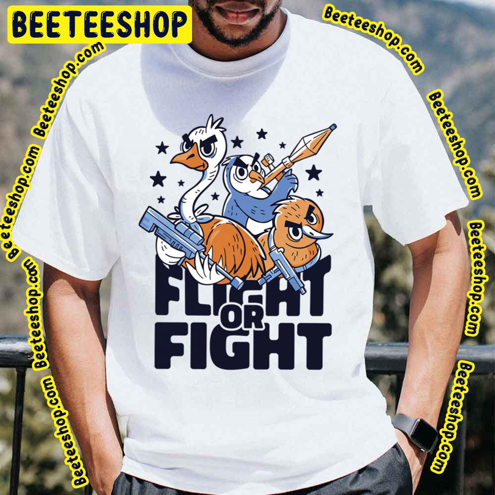 Flight Or Fight Armed Bird Characters Trending Unisex T-Shirt