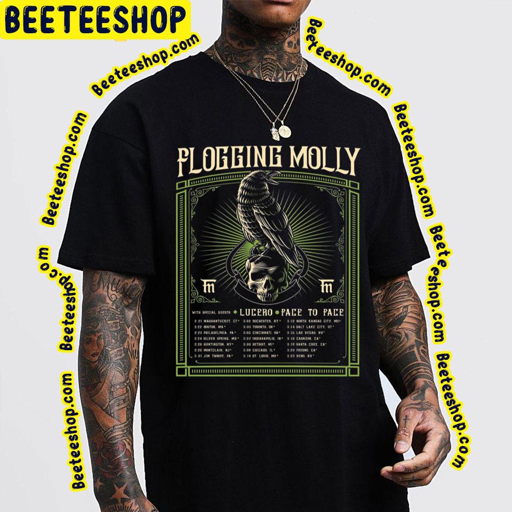 Flogging Molly Lucero Face To Face Tour Trending Unisex T-Shirt