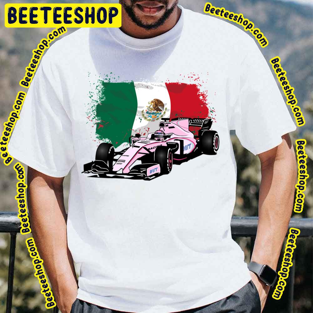 Formula 1 Racing Mexico Flag Trending Unisex T-Shirt