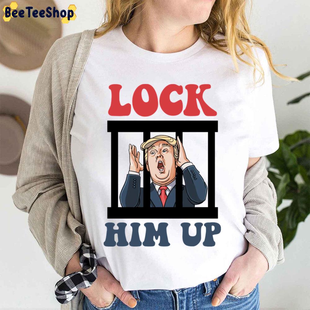 Funny Lock Him Up Trump Trending Unisex T-Shirt