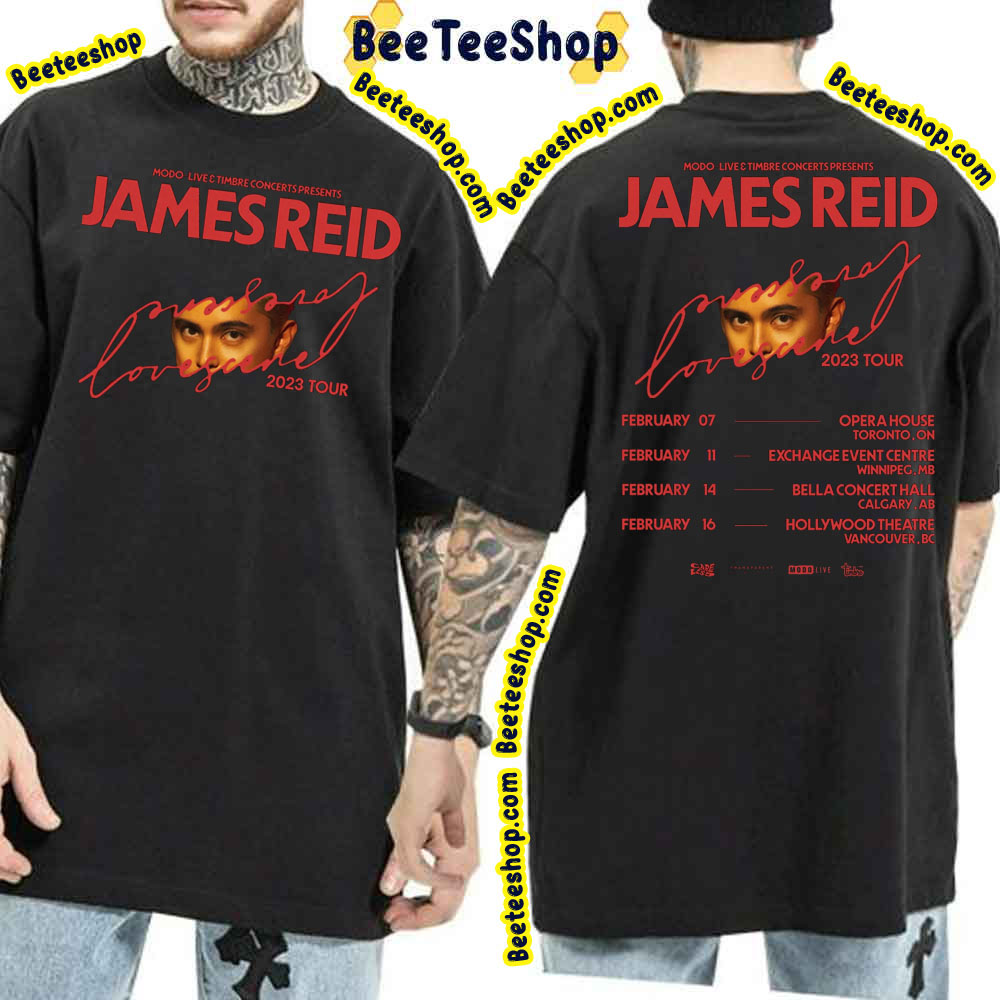 James Reid Lovescene 2023 Tour Double Side Double Side Trending Unisex Shirt