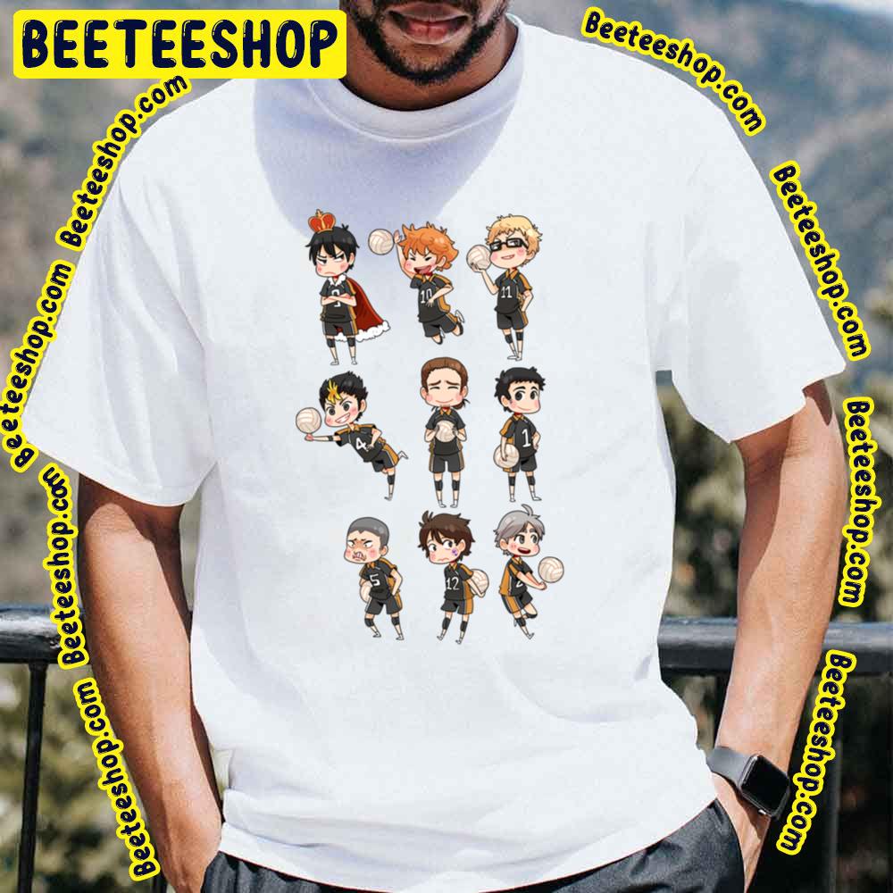 Karasuno Chibis Haikyuu Trending Unisex T-Shirt - Beeteeshop