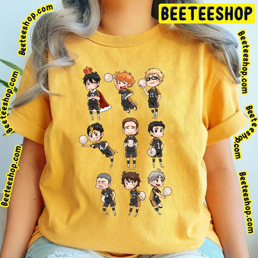 Karasuno Chibis Haikyuu Trending Unisex T-Shirt - Beeteeshop