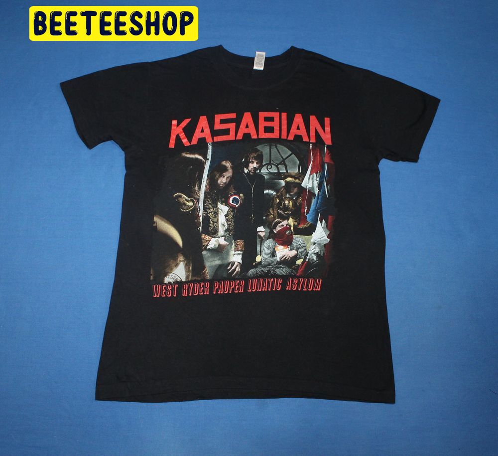 Kasabian West Ryder Pauper Lunatic Asylum Tour English Rock Band Double Side Trending Unisex Shirt