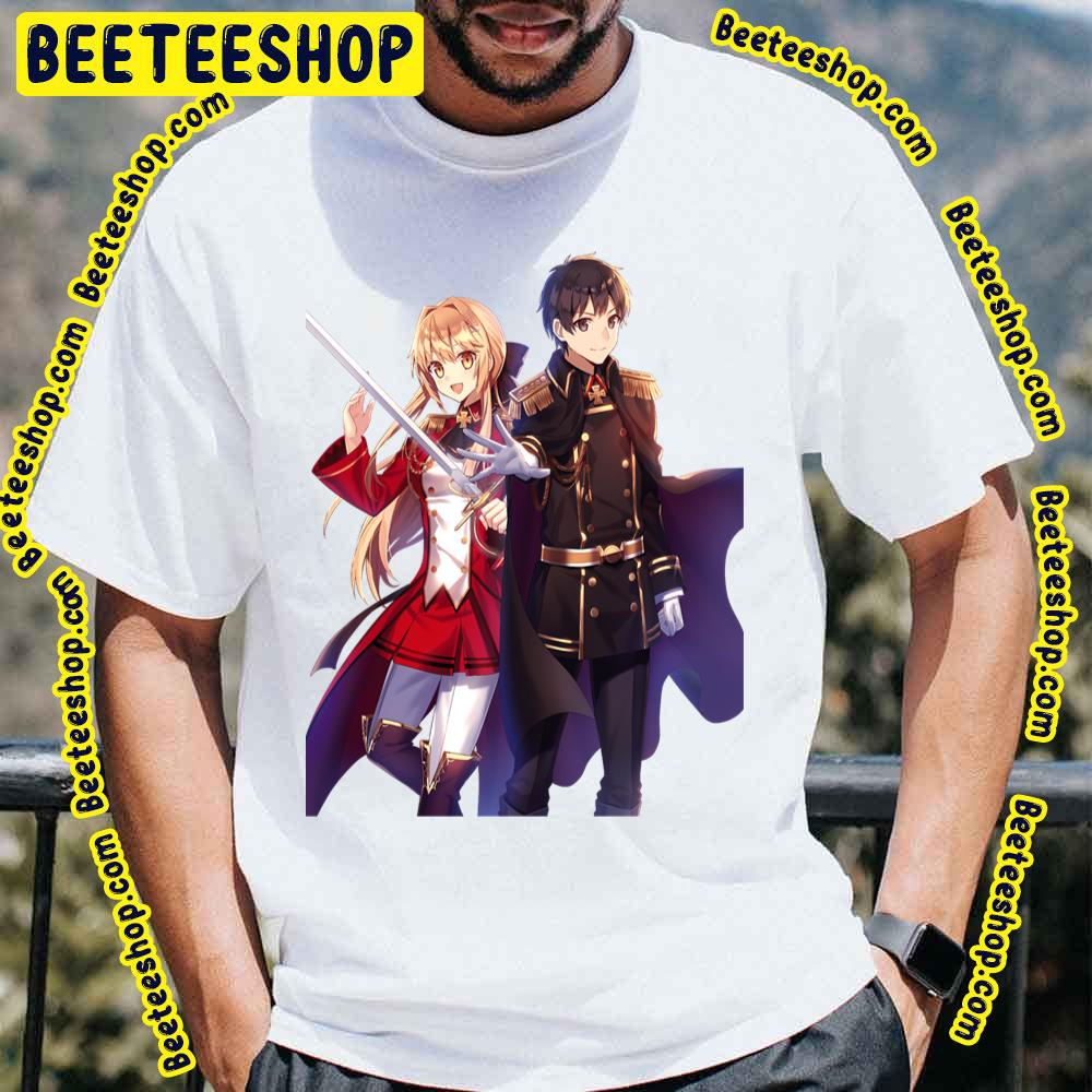 Kazuya Souma And Liscia Elfrieden Genjitsu Shugi Yuusha No Oukoku Saikenki Trending Unisex T-Shirt