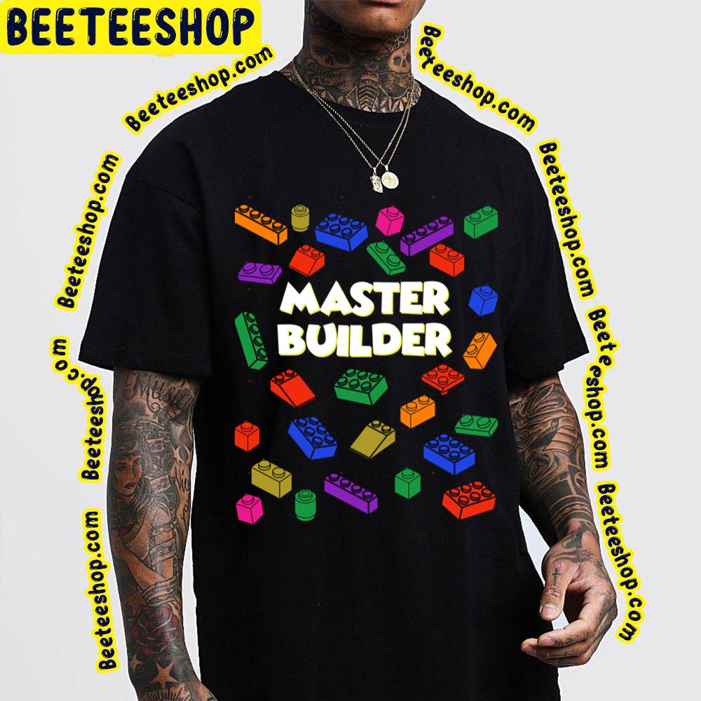 Master Builder Building Bricks Plastic Construction Blocks Trending Unisex T-Shirt