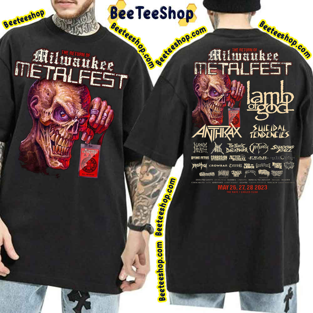 Milwaukee Metal Fest 2023 Double Side Double Side Trending Unisex Shirt