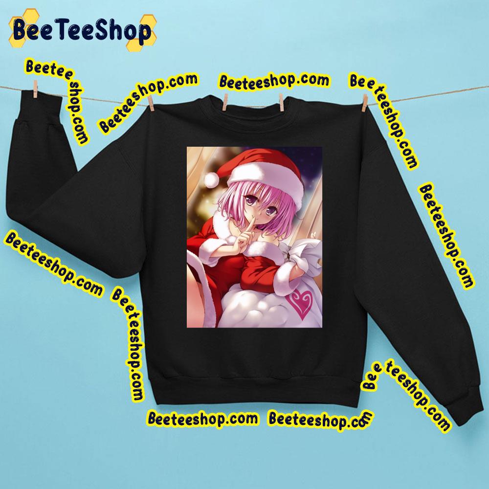 Momo Deviluke Santa Christmas Outfit Graphic To Love-Ru Trending Unisex Sweatshirt