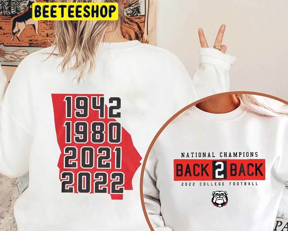 National Champions Back To Back 2021 2022 Championship Double Side Trending Unisex Shirt