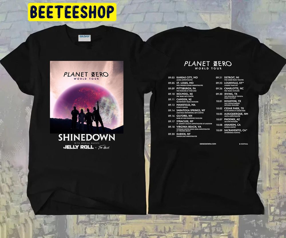 New Shinedown Planet Zero World Tour 2022 Double Side Trending Unisex Shirt