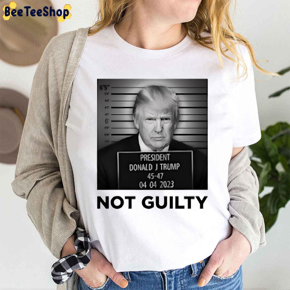 Not Guilty Donald Trump Make America Great Again 2024 Trending Unisex T-Shirt