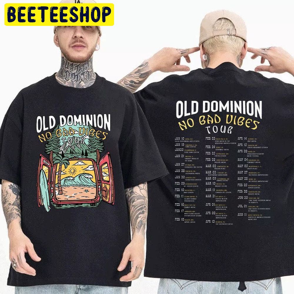 Old Dominion 2023 Tour Double Side Trending Unisex Shirt