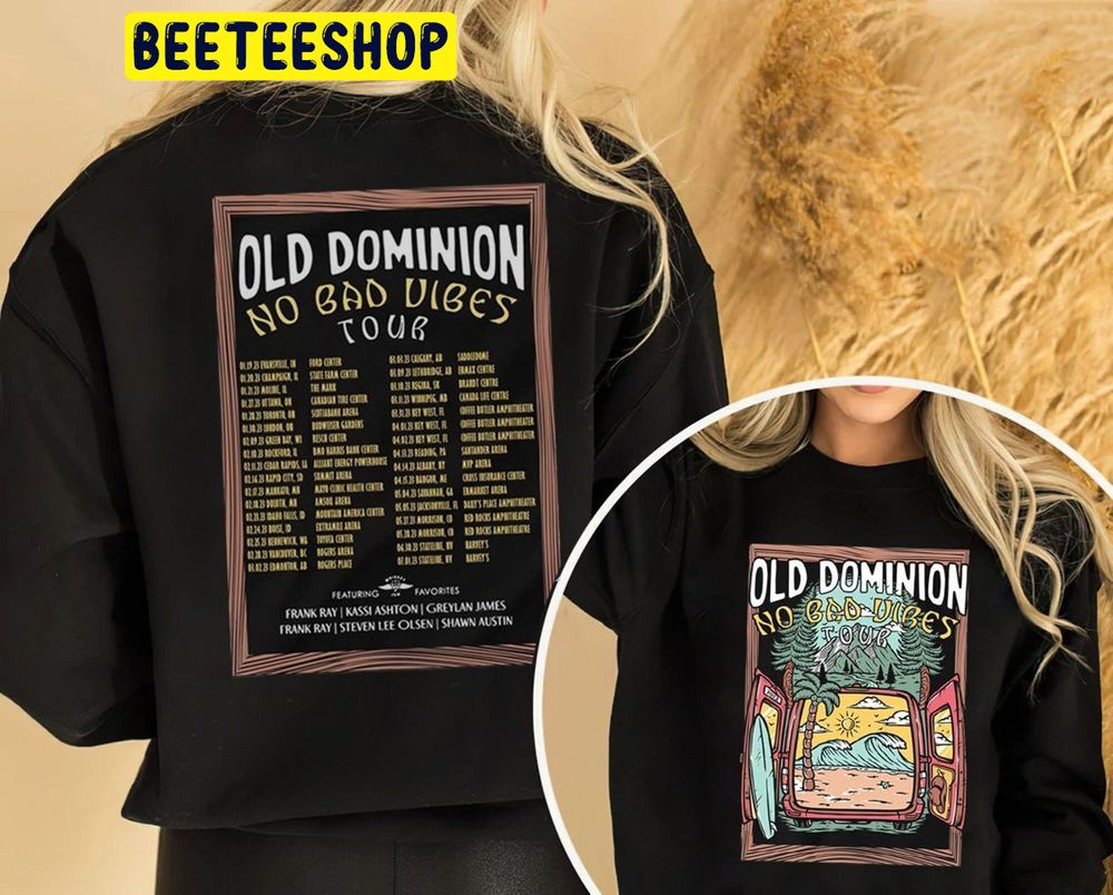 Old Dominion Country Music Tour Concert Double Side Trending Unisex Shirt