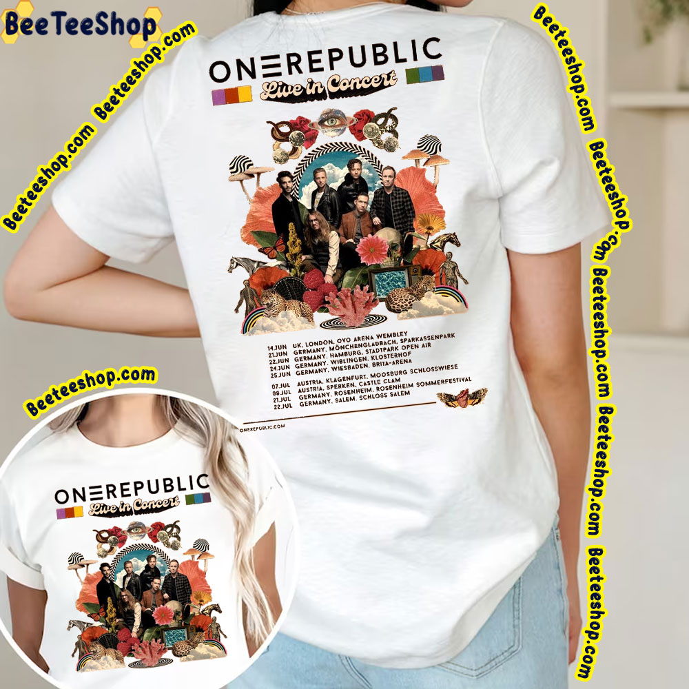 Onerepublic Live In Concert Dates Double Side Double Side Trending Unisex Shirt