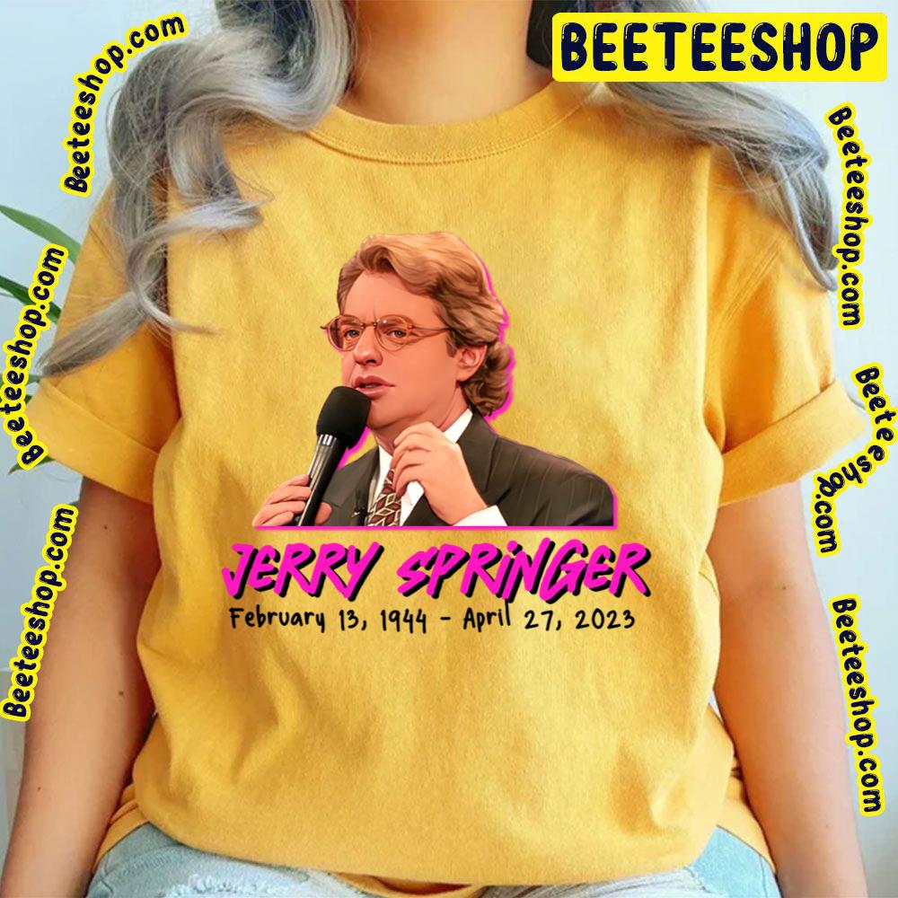 Pink Art Jerry Springer 1944 2023 Trending Unisex T-Shirt