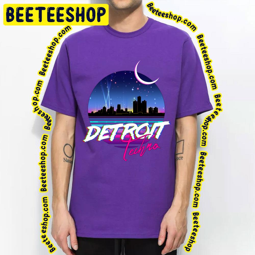 Retro 80s Design Detroit Techno Trending Unisex T-Shirt