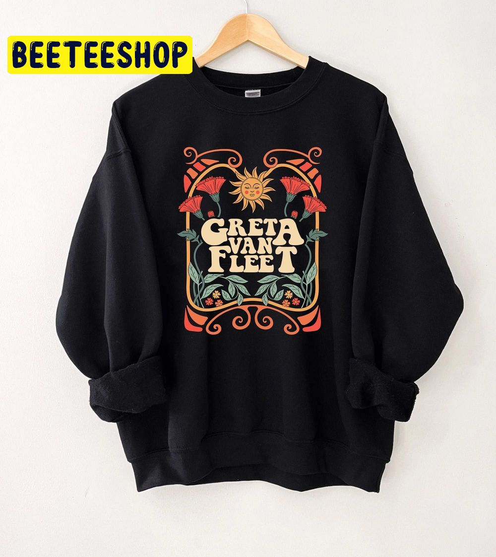 Retro Greta Van Fleet Dream In Gold Tour 2023 Trending Unisex Sweatshirt