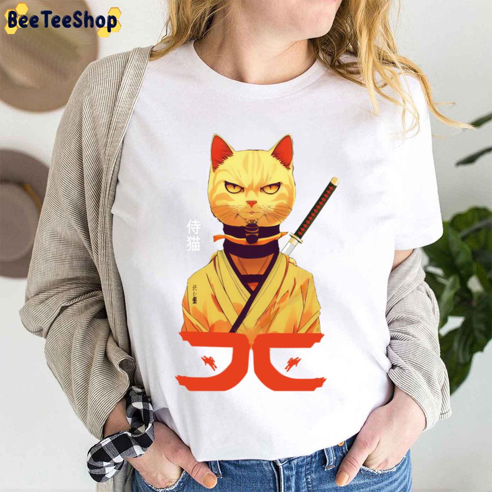 Samurai Cat Trending Unisex T-Shirt