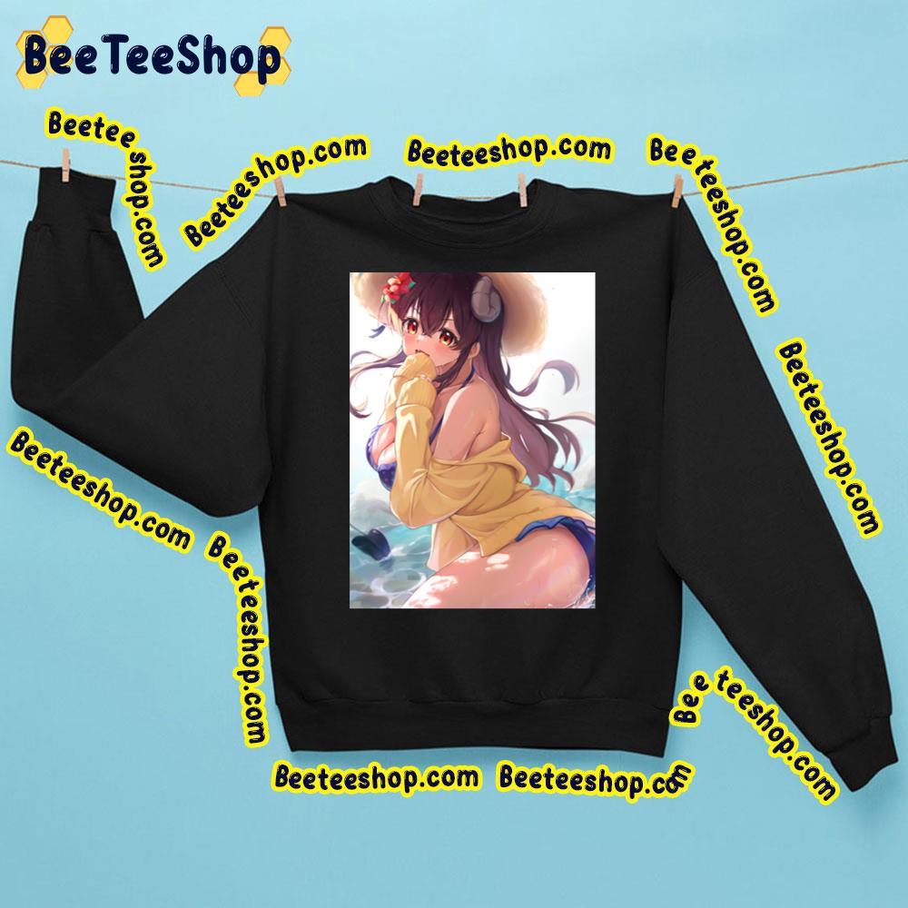 Sexy Blue Bikini Yuko Yoshida The Demon Girl Next Door Trending Unisex Sweatshirt